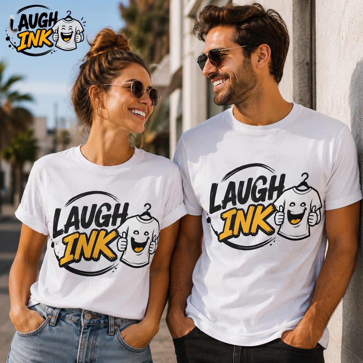 Laugh Ink Logo T-Shirt by Laugh Ink