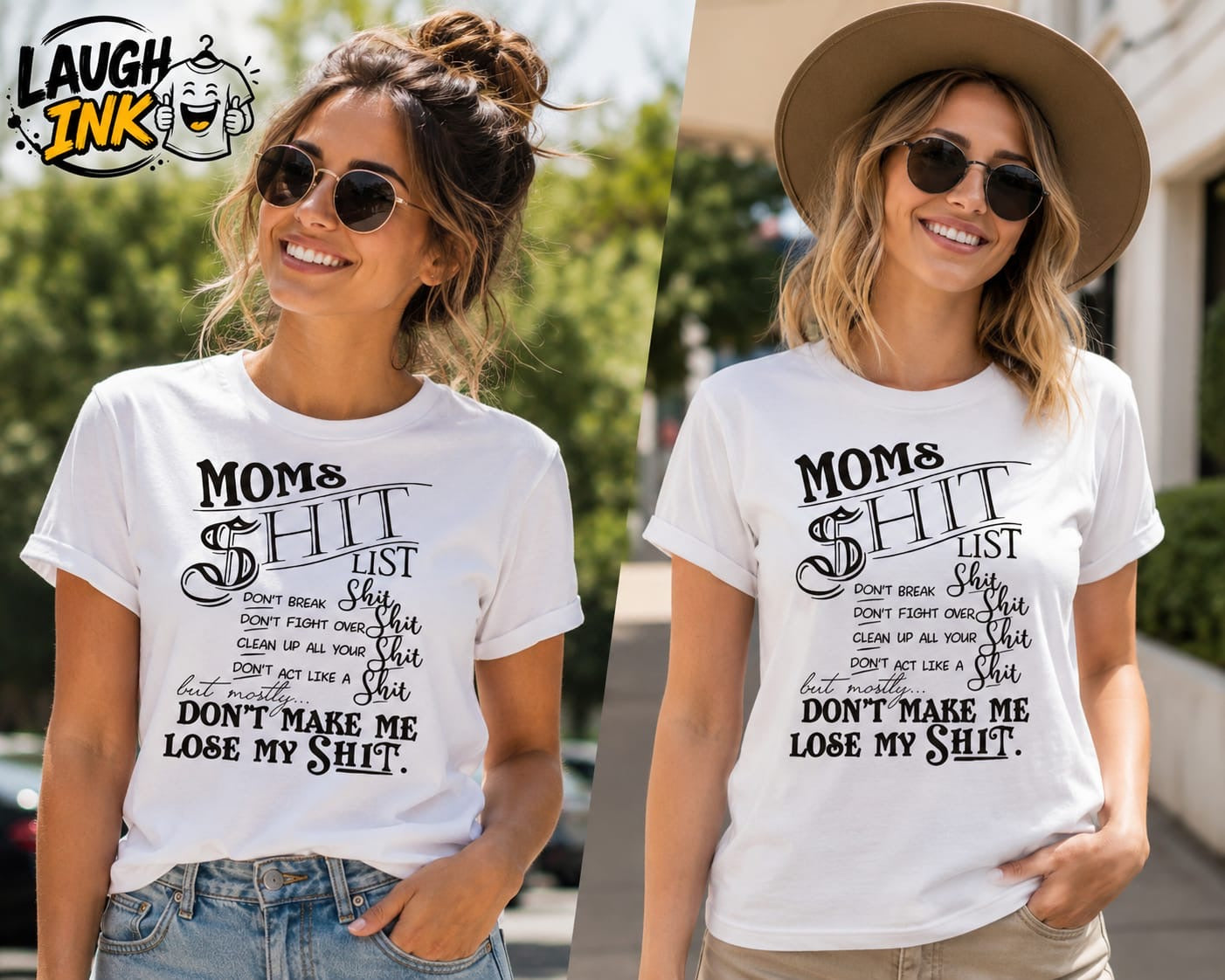 Mom's Shit List T-Shirt by Laugh Ink