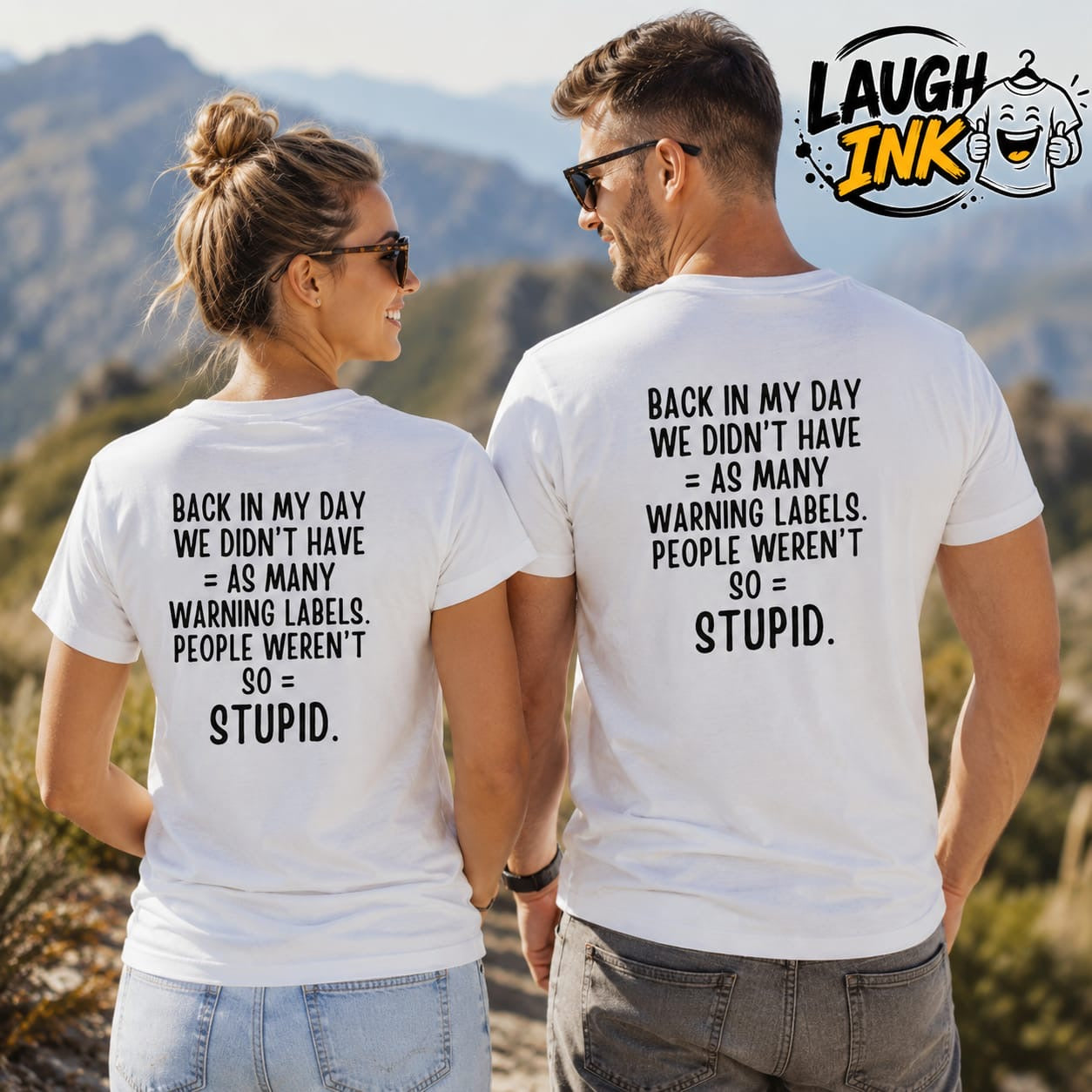 Back in My Day We Didn't Have as Many Warning Labels People Weren't So Stupid T-Shirt by Laugh Ink