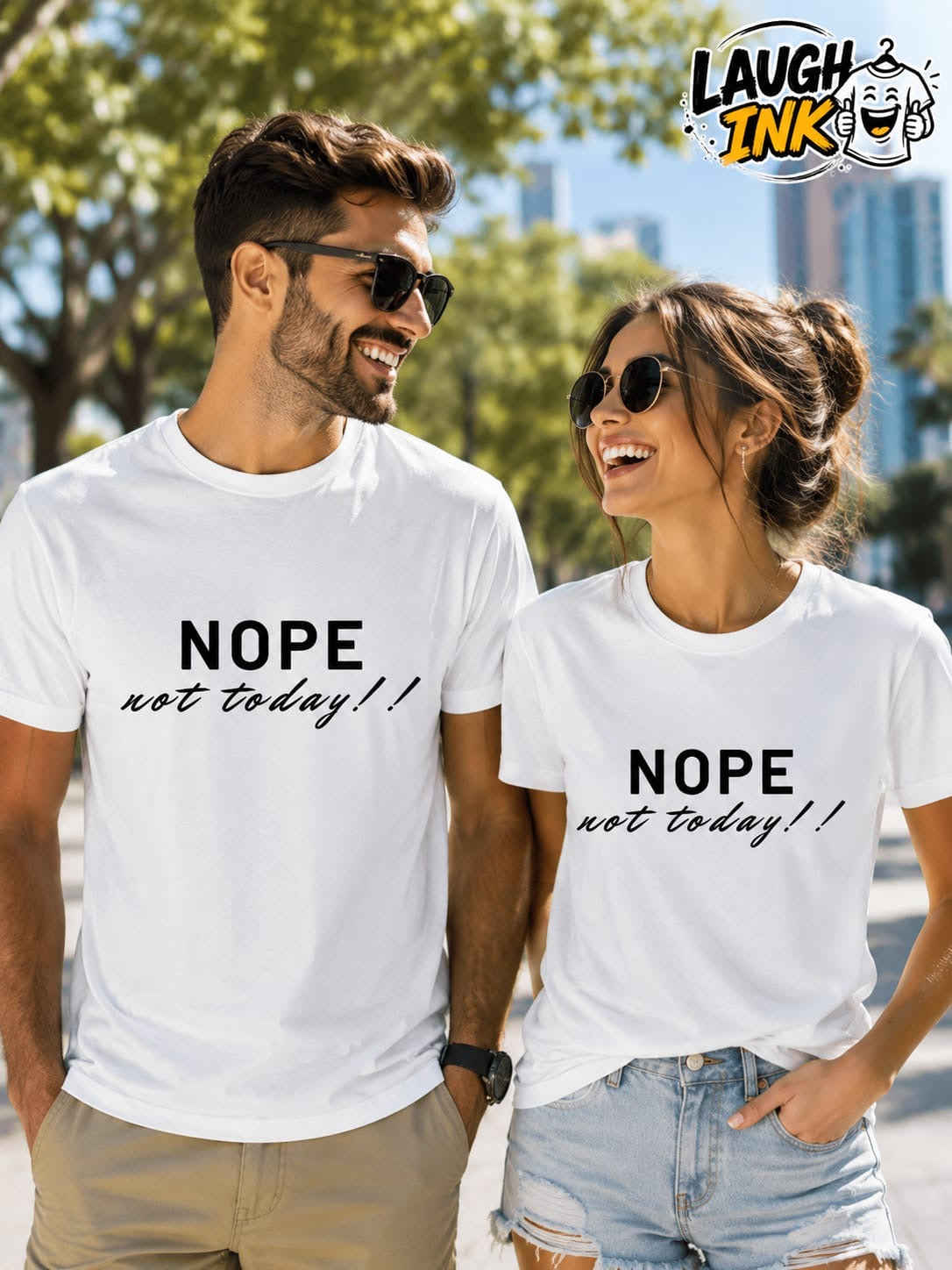 Nope Not Today T-Shirt by Laugh Ink