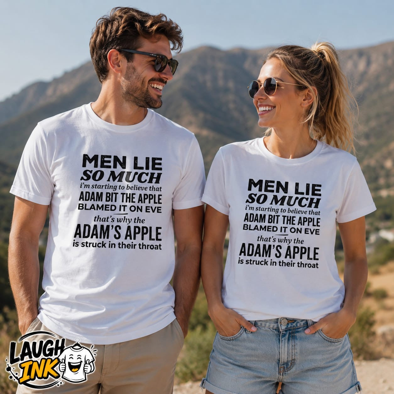 Men Lie So Much I'm Starting to Believe Adam Bit the Apple and Blamed It on Eve T-Shirt