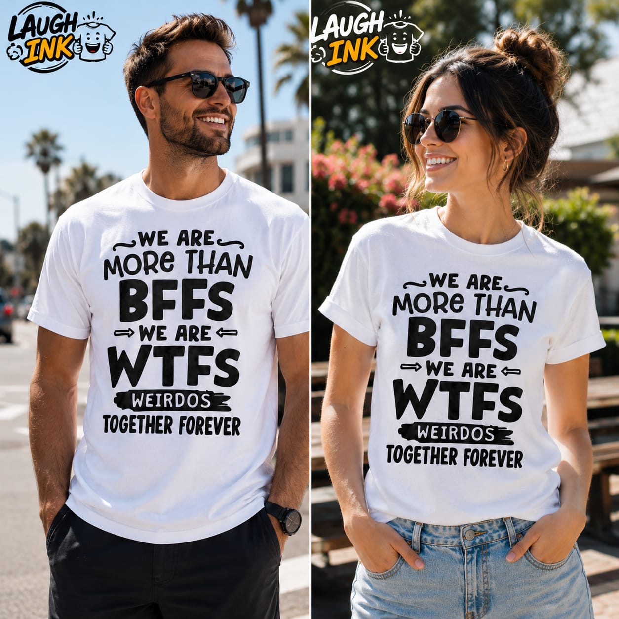 We Are More Than BFFs, We Are WTFs, Weirdos Together Forever T-Shirt