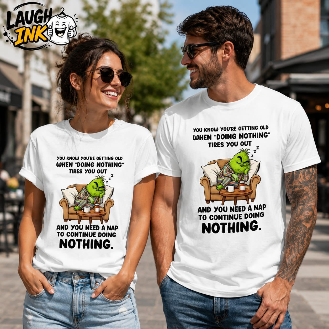 You Know You're Getting Old When Doing Nothing Tires You Out and You Need a Nap to Continue Doing Nothing T-Shirt